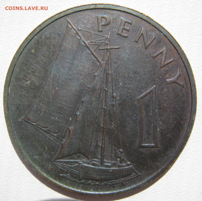 Гамбия (британская) 1 пенни 1966 парусная лодка до 3.10. - IMG_3156.JPG