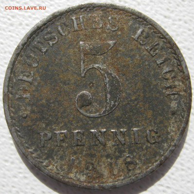  Империя 5 пфеннигов 1918 A Fe до 03.10. - IMG_4263.JPG