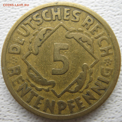  Веймар 5 рентенпфеннигов 1924 A до 03.10. - IMG_3933.JPG
