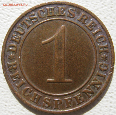 Германия 3 рейх 1 рейхспфенниг 1936 D веймарский тип 03.10. - IMG_4826.JPG