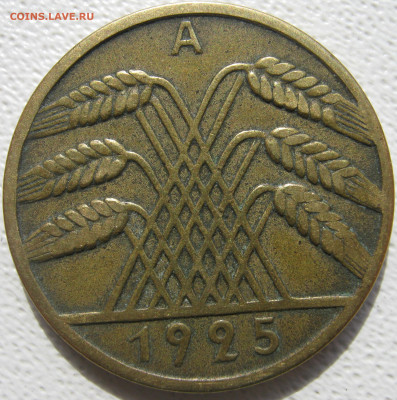  Веймар 10 рейхспфеннигов 1925 A до 03.10. - IMG_4873.JPG