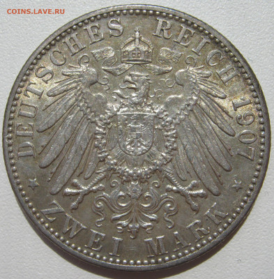 Германия Баден 2 марки 1907 смерть Фридриха I до 03.10. - IMG_3124.JPG