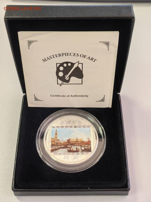 20дол 2011 О-ва Кука Вид на залив Каналетто, Ag999, до 05.10 - 2011 Вид на залив-2