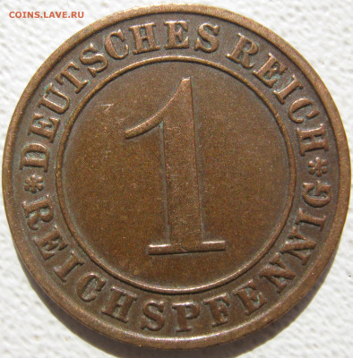 Германия 3 рейх 1 рейхспфенниг 1933 A (веймарский тип) 03.10 - IMG_4762.JPG