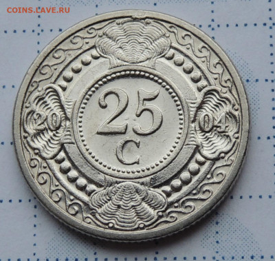 Нидерландские Антильские о-ва 25 центов 2004 до 5.10.2025 - Нидерландские Антильские о-ва 25 центов 2004.JPG