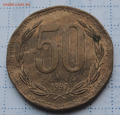 Чили 50 песо 1997 до 5.10.2025 - Чили 50 песо 1997.JPG