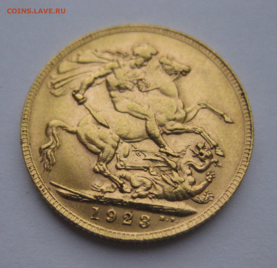 Монета 1 соверен 1923 P Австралия Золото - IMG_9934.JPG