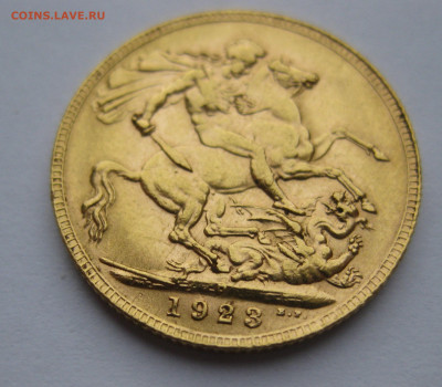 Монета 1 соверен 1923 P Австралия Золото - IMG_9933.JPG