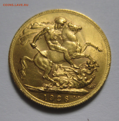 Монета 1 соверен 1926 SA Британская южная Африка ЮАР Золото - IMG_9731.JPG