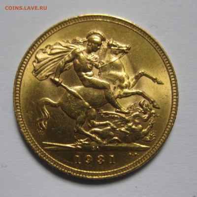 Монета 1 соверен 1931 SA Британская южная Африка ЮАР Золото - IMG_9749.JPG