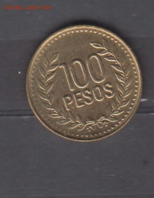 Колумбия 2011 100 песо( блеск) до 04 10 - 717