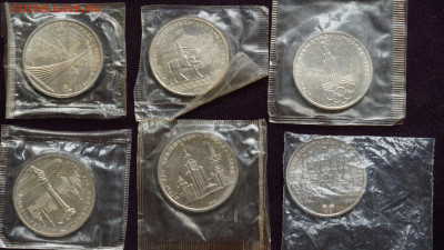 Набор монет СССР 1 рубль.Олимпийские игры 80, 6 шт. - DSC03473.JPG
