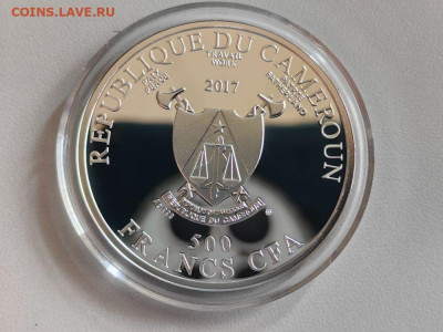 500фр 2017 Камерун Боттичелли. Рождение Венеры, Ag999, до 07 - Ю Камерун Венера-3