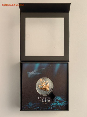Монголия 500тугр 2020 Эволюция жизни. Диплокаулус Ag999 - Ю Эволюция 2020 Диплокаус-1