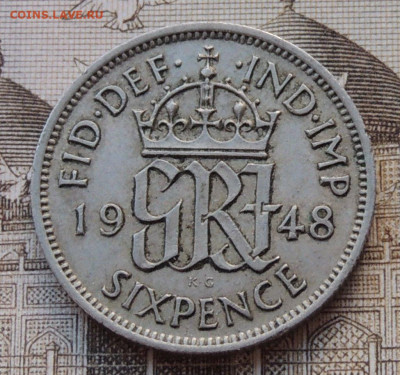 Великобритания 6 пенсов 1948 №2 до 5.10.2025 - Великобритания 6 пенсов 1948.JPG