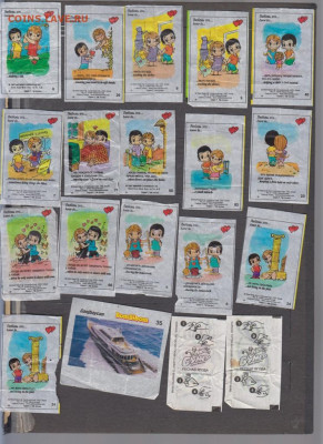 этикетки вкладыши от жевательной резинки до 07 10 - 5а