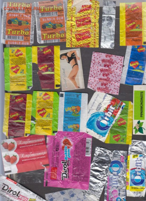 этикетки вкладыши от жевательной резинки до 07 10 - 5б