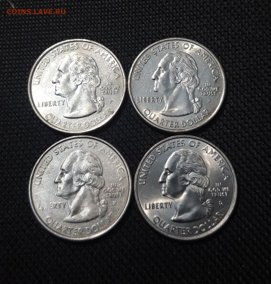 4 доллара Квотеры 50 штатов - 16 МОНЕТ В ЛОТЕ До 08.10 - 20250920_225217