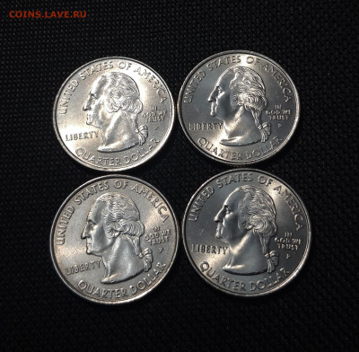 4 доллара Квотеры 50 штатов - 16 МОНЕТ В ЛОТЕ До 08.10 - 20250920_225021