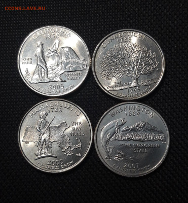 4 доллара Квотеры 50 штатов - 16 МОНЕТ В ЛОТЕ До 08.10 - 20250920_224745