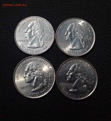 4 доллара Квотеры 50 штатов - 16 МОНЕТ В ЛОТЕ До 08.10 - 20250920_224713