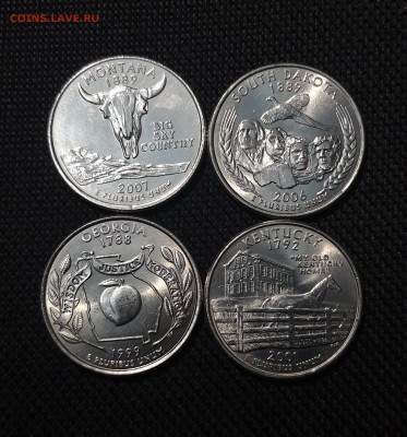 4 доллара Квотеры 50 штатов - 16 МОНЕТ В ЛОТЕ До 08.10 - 20250920_224625