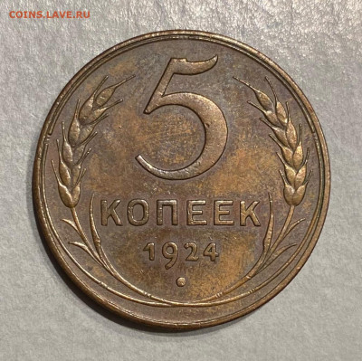 5 копеек 1924 г., 2 монеты - 323550E4-4364-4BF1-8636-AC5A96F60236