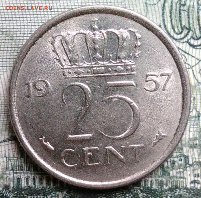 Нидерланды 25 центов 1957 года до 06.10.2025 - IMG_20250930_215354