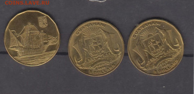 GUANAHANI 2020 3$ 3 монеты парусники Колумб до 08 10 - 59а