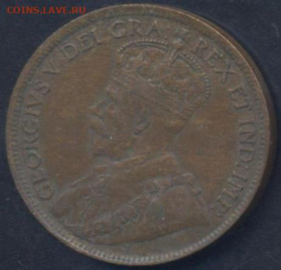 Канада 1 цент  1918 г. 6.10.2025 г. 22 -00 МСК. - Австралия