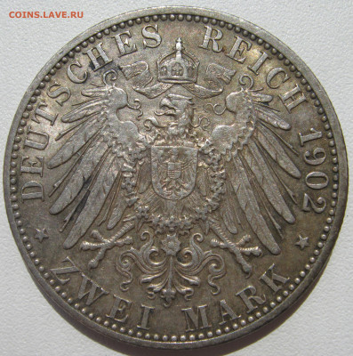 Германия Баден 2 марки 1902 50 лет правления Фридрих I 10.10 - IMG_3118.JPG