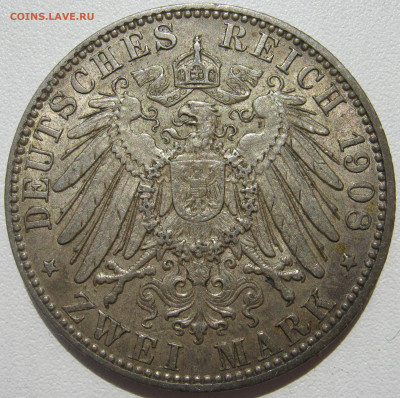 Германия Гамбург 2 марки 1908 J львы до 10.10. - IMG_3128.JPG