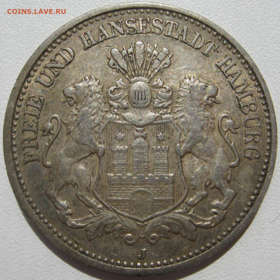 Германия Гамбург 2 марки 1908 J львы до 10.10. - IMG_3127.JPG
