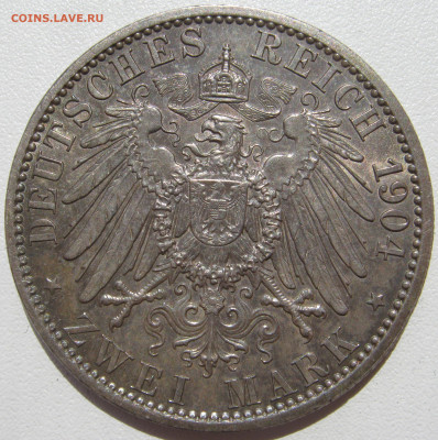 Германия Мекленбург-Шверин 2 марки 1904 свадьба до 10.10. - IMG_3130.JPG