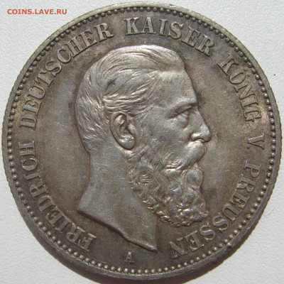 Германия Пруссия 2 марки 1888 A Фридрих III до 10.10. - IMG_3131.JPG
