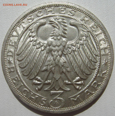 Германия Веймар 3 рейхсмарки 1928 A 900-летие Намбург 10.10. - IMG_3151.JPG