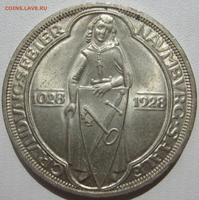Германия Веймар 3 рейхсмарки 1928 A 900-летие Намбург 10.10. - IMG_3150.JPG