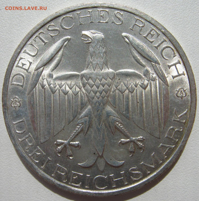 Германия Веймар 3 рейхсмарки 1929 A Вальдек и Пруссия 10.10. - IMG_3153.JPG