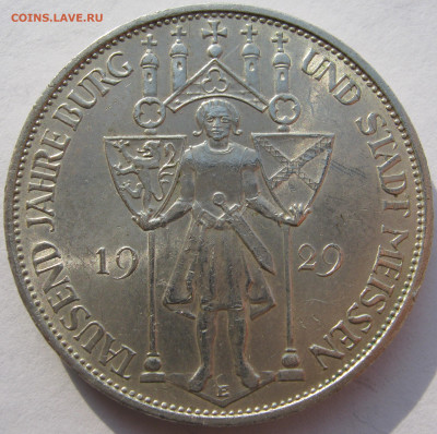 Германия Веймар 3 рейхсмарки 1929 E Мейсен до 10.10. - IMG_2557.JPG