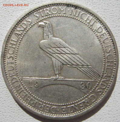 Германия Веймар 3 рейхсмарки 1930 D освобождение Рейнланда - IMG_3608.JPG