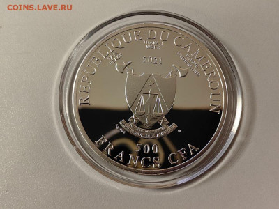 500фр 2021 Камерун Дюрер Праздник терновых венцов, Ag999 - Ч Дюрер Праздник терновых венцов-2