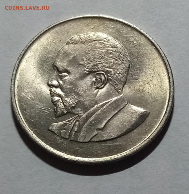 КЕНИЯ 1шиллинг 1968 г - блеск до 12.10 - кения 1