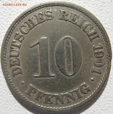  Империя 10 пфеннигов 1901 A до 10.10. - IMG_4412.JPG