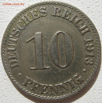  Империя 10 пфеннигов 1913 A до 10.10. - IMG_4476.JPG