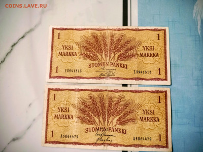 Финляндия 1марка1963г.-2 шт.12.10.25г.22-00МСК. - IMG_20251007_185052~2