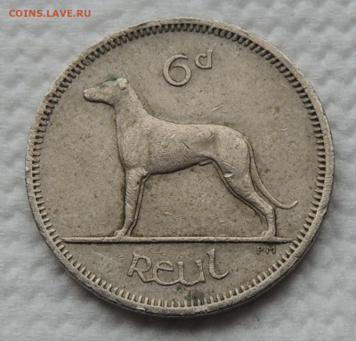 Ирландия 6 пенсов 1964 до 12.10.2025 - Ирландия 6 пенсов 64.JPG