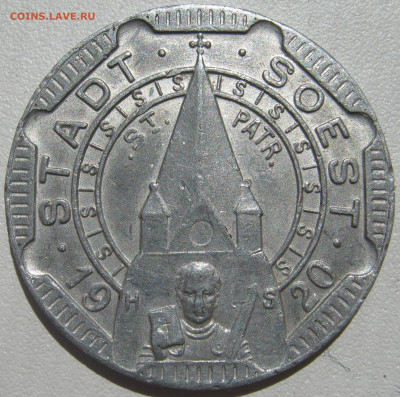 Германия Зост нотгельд 50 пфеннигов 1920 священник до 11.10. - IMG_0073.JPG