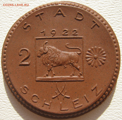 Германия Шлайц нотгельд 2 марки 1922 Бёттгер фарфор 11.10. - IMG_3331.JPG