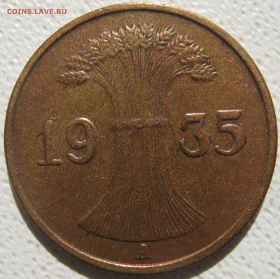 Германия 3 рейх 1 рейхспфенниг 1935 A (веймарский тип) 11.10 - IMG_4791.JPG