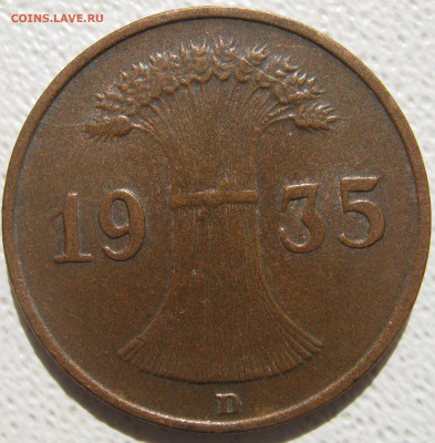Германия 3 рейх 1 рейхспфенниг 1935 D (веймарский тип) 11.10 - IMG_4797.JPG
